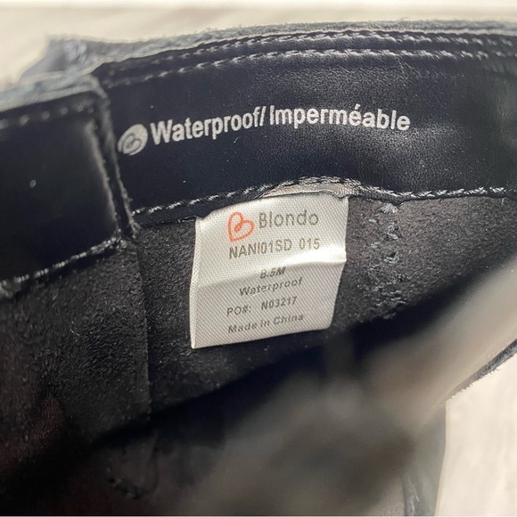 Blondo Nanite Black Suede Waterproof Bootie 8 1/2 - Picture 10 of 14